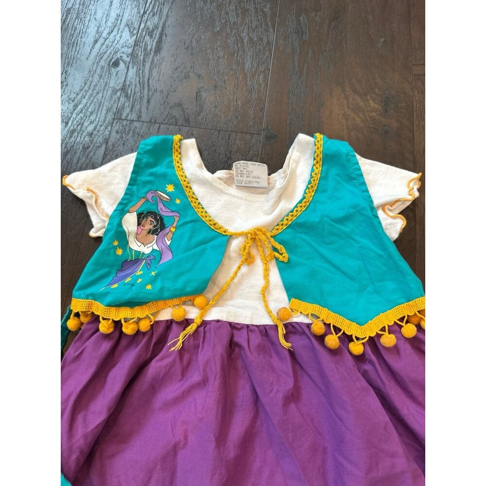 SUPER‎ RARE VTG 90's Disneys Hunchback of Notre Dame Esmerelda Dress Sz 5 - Picture 2 of 4